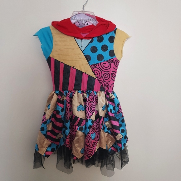 Disney Sally Hooded Halloween Costume with Patchwork Design Youth 7/8 - Picture 2 of 5